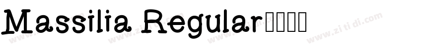Massilia Regular字体转换